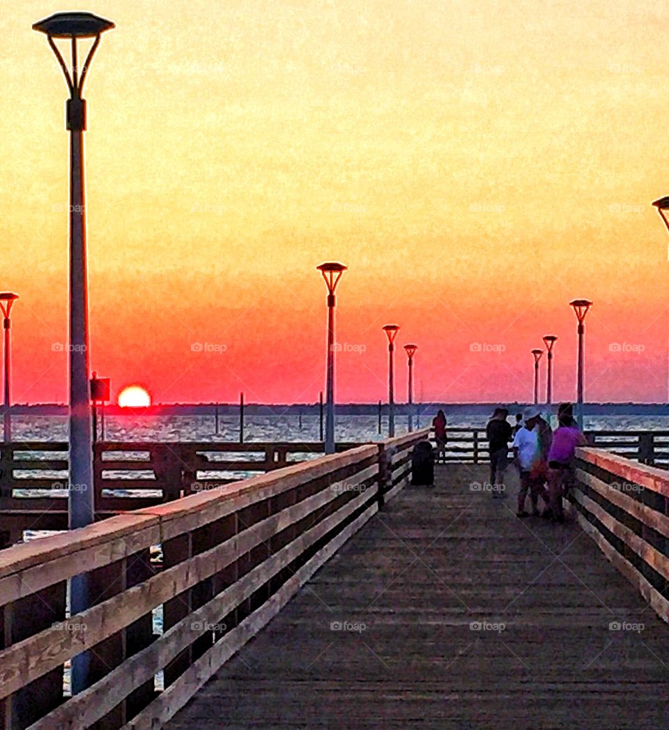 At the pier 