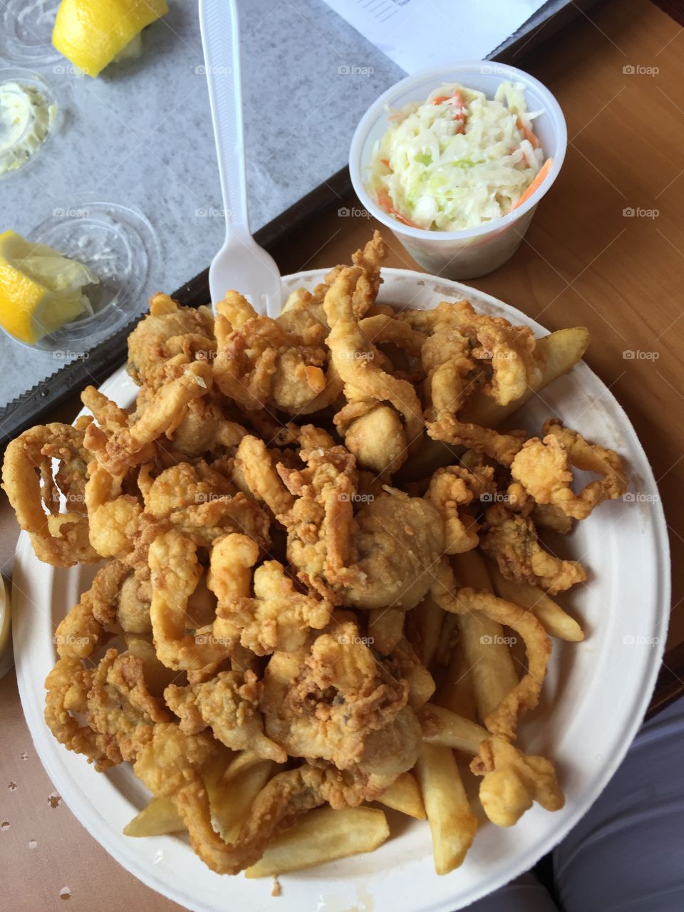 Plymouth Mass fried clams