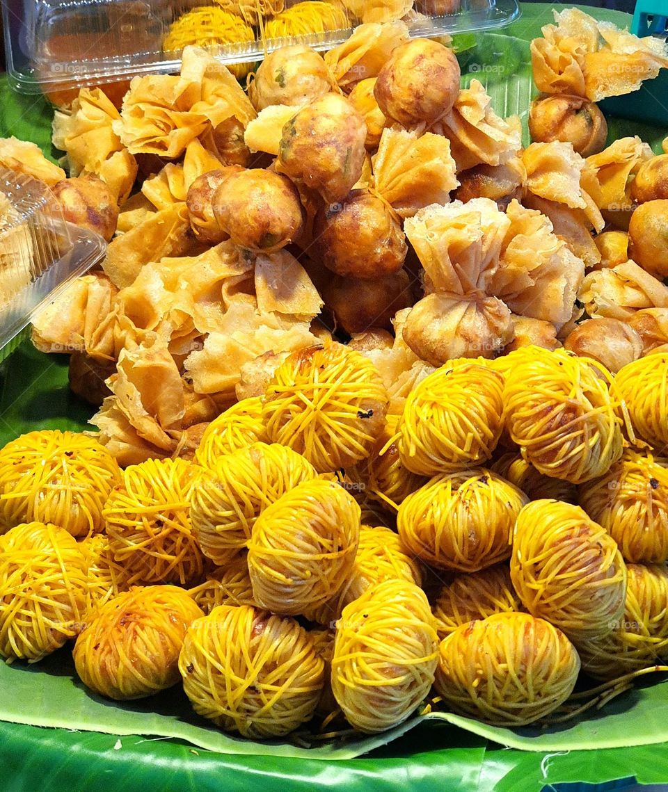 Deep Fried Wrapped Pork with Longevity Noodles