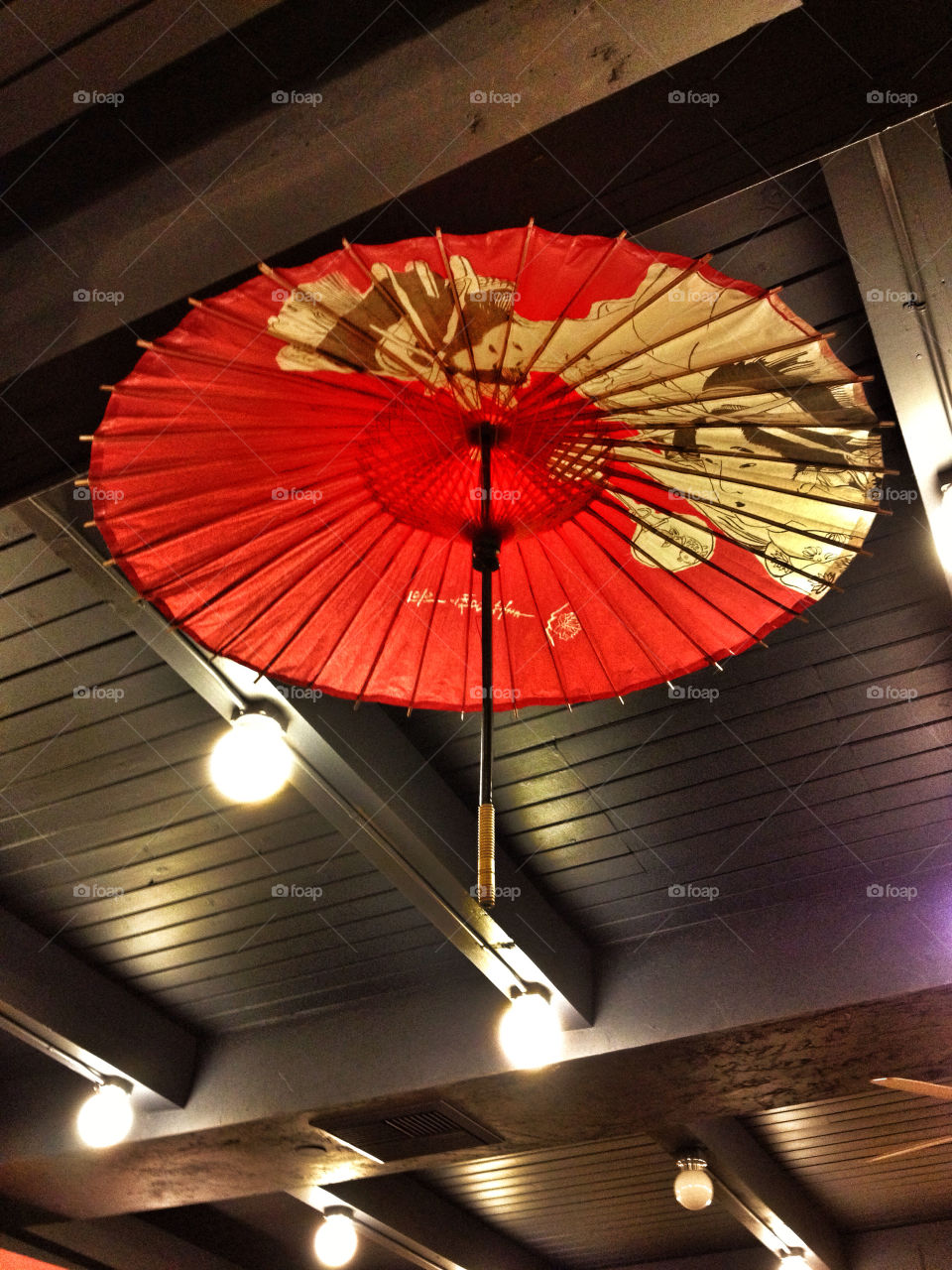 red japanese restaurant lights by analia