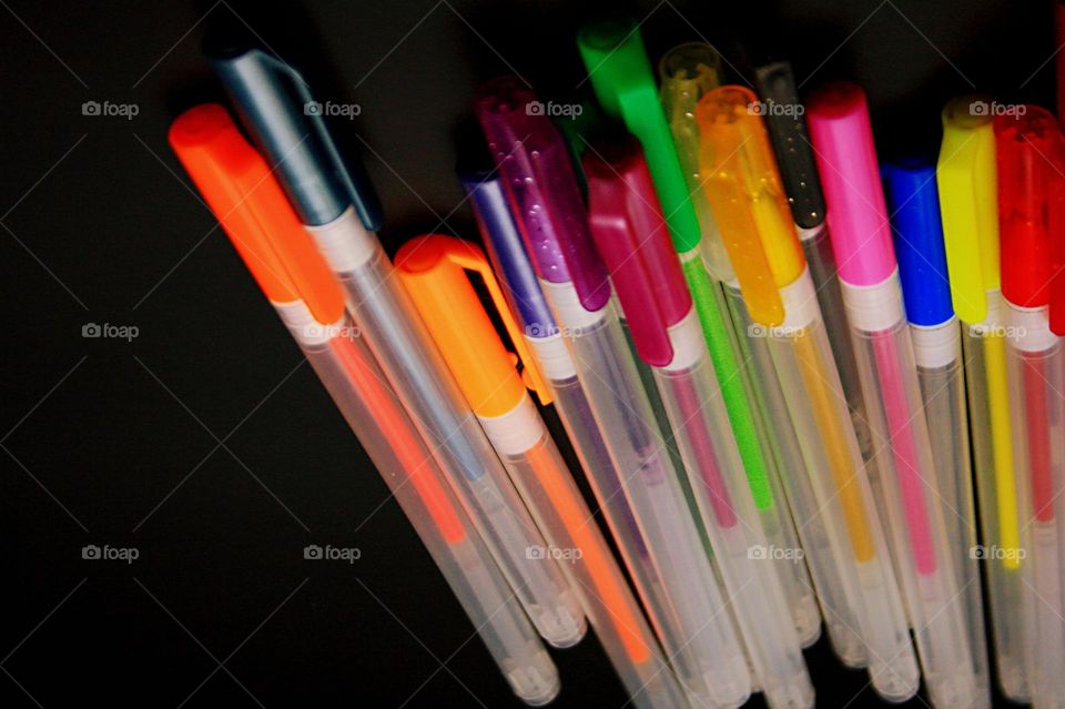 Multicolored pens