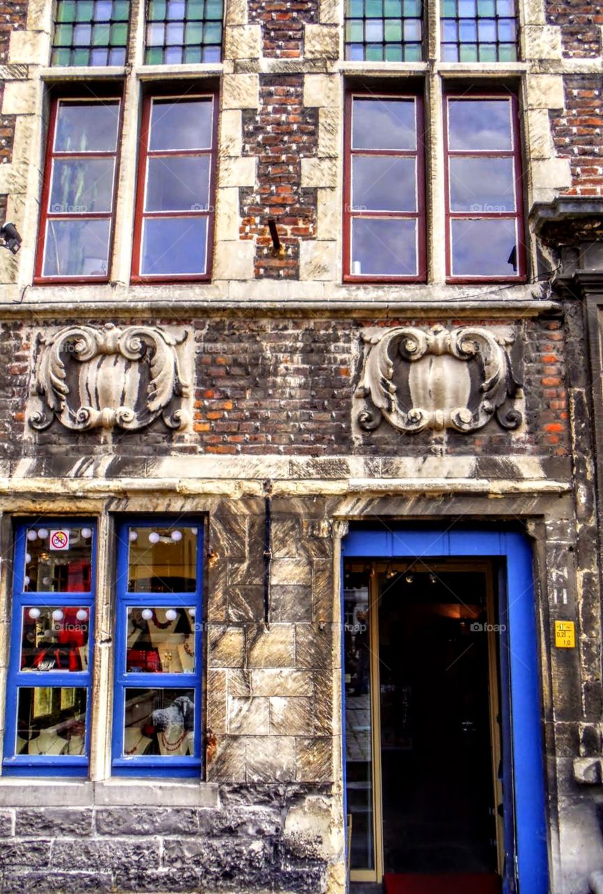 Quaint little shop on Ghent's famous Graslei