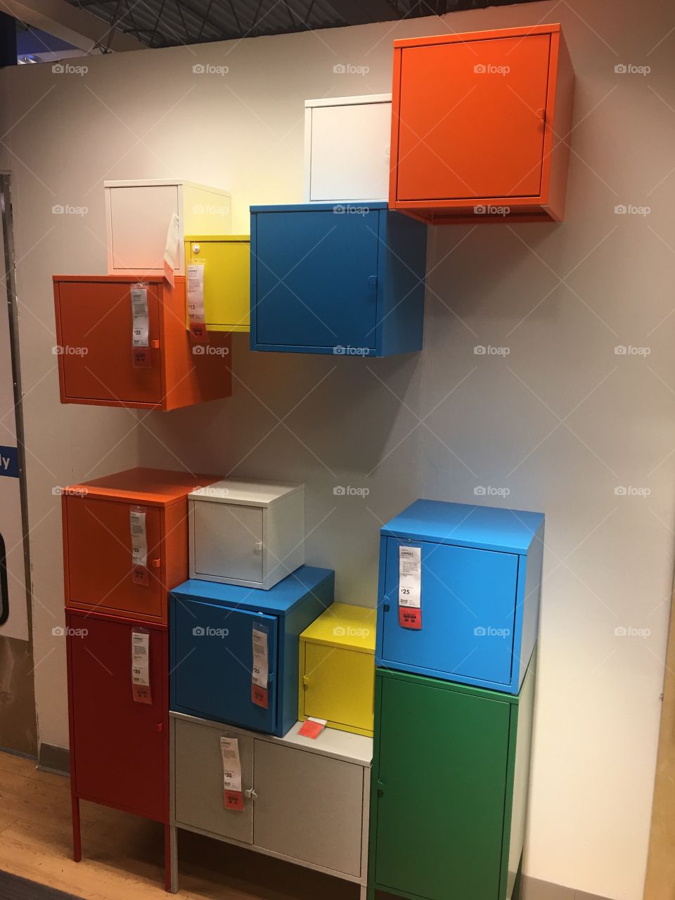 Boxes at IKEA 