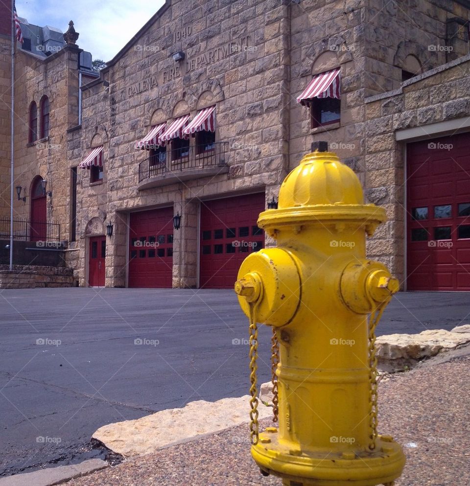 Yellow Fire Hydrant