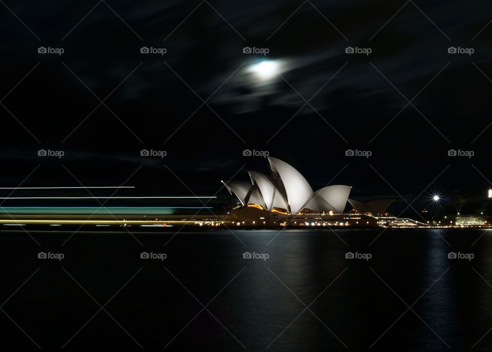 Sydney Opera House at night 