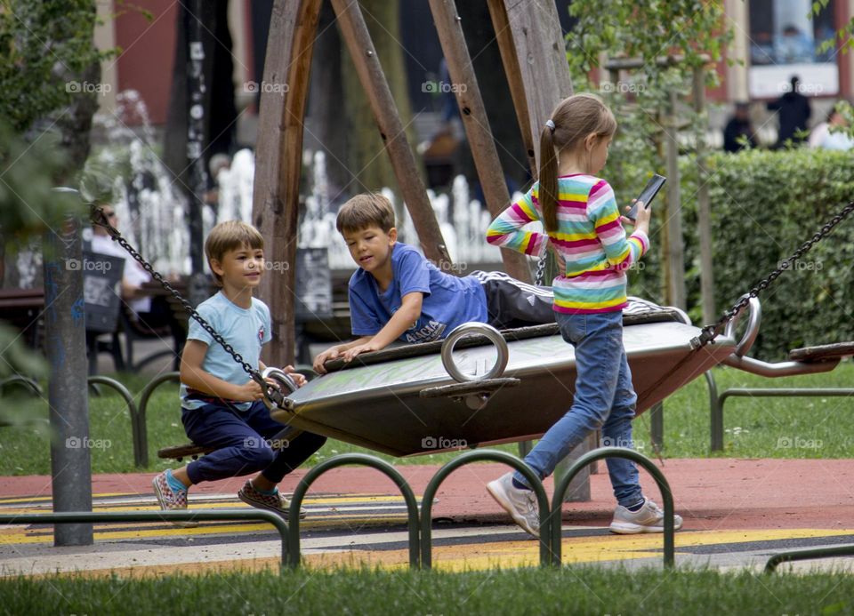 Children playing outdoor