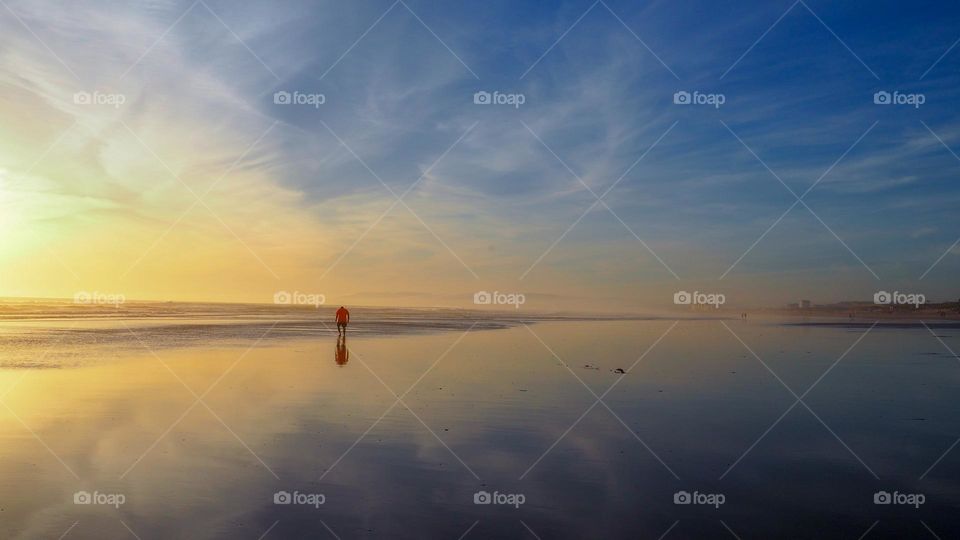 on the beach