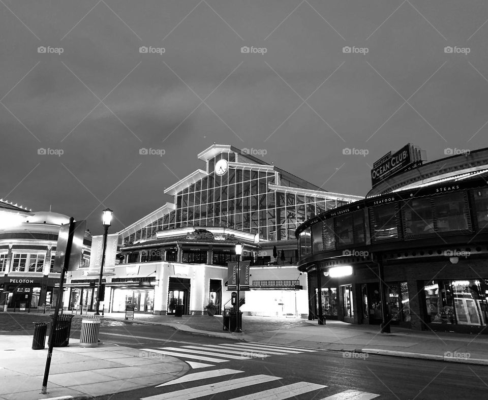 Early morning run to the mall, for coffee. It’s still dark, but the holiday lights are ready to say good morning!