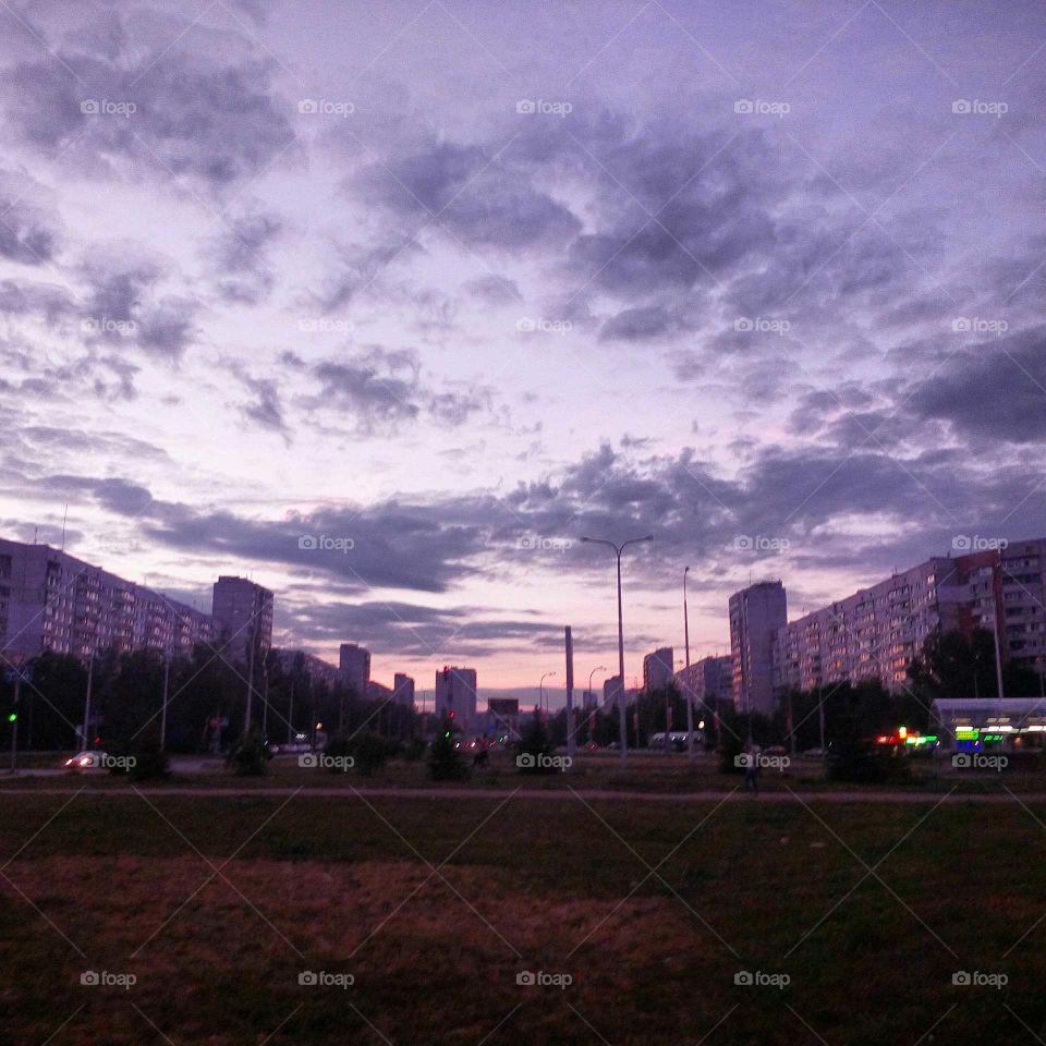 evening view of kharkiv