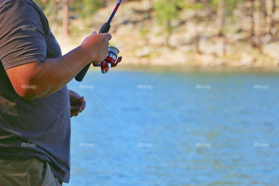 Fishing at the lake