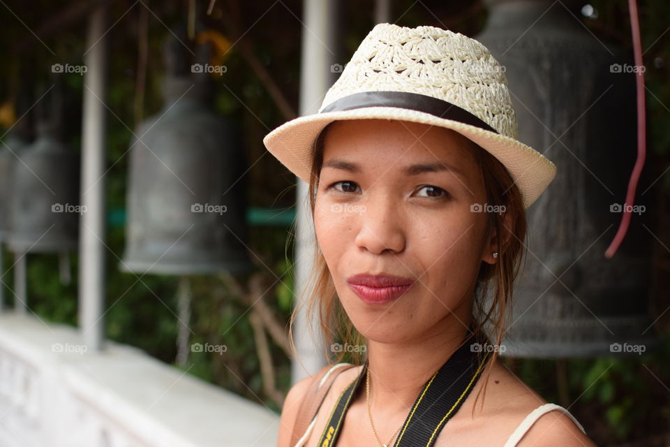 woman with bells bangkok thailand