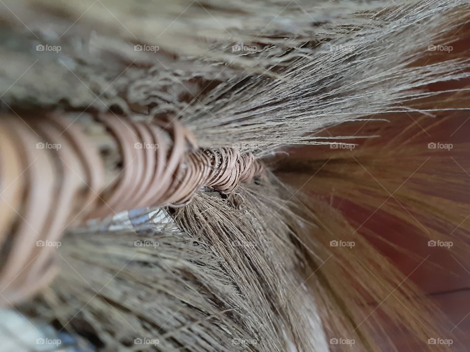 A shot of feather duster from the bottom view.