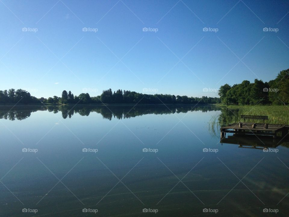 Lake, Reflection, Water, River, No Person