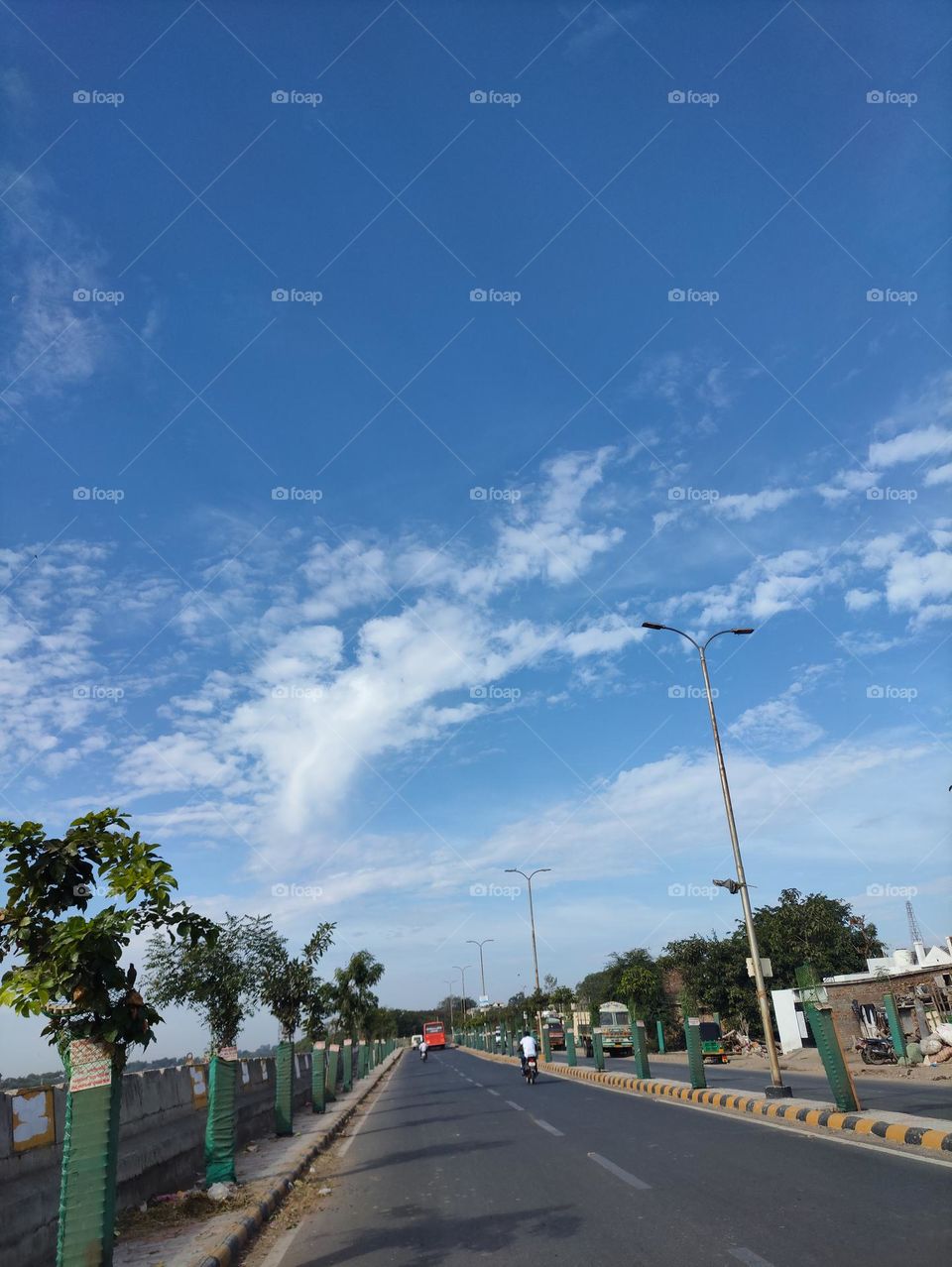 Sky View from Road