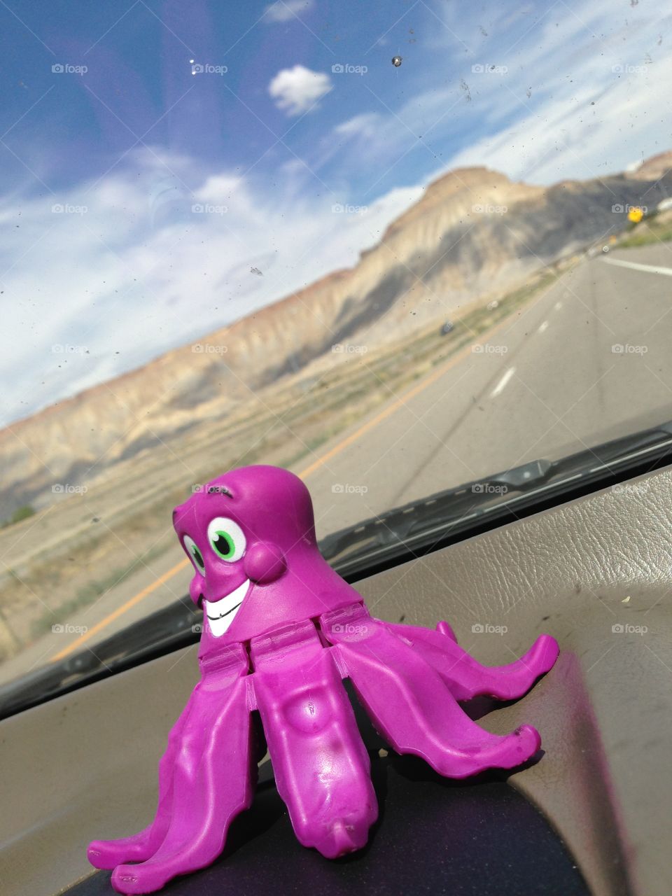 Dashboard Driver. Our dashboard passenger rides through Utah 