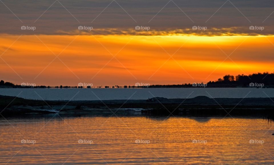 Dramatic sky during sunset