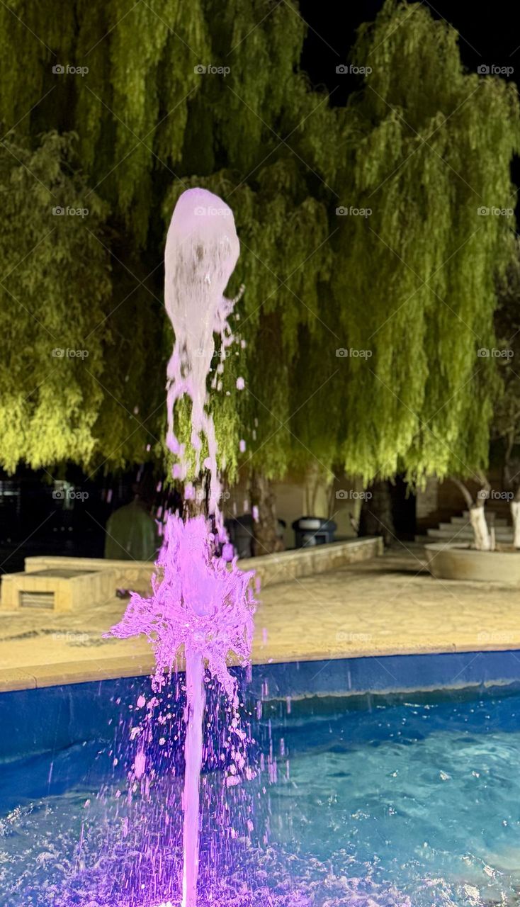 Pink fountain