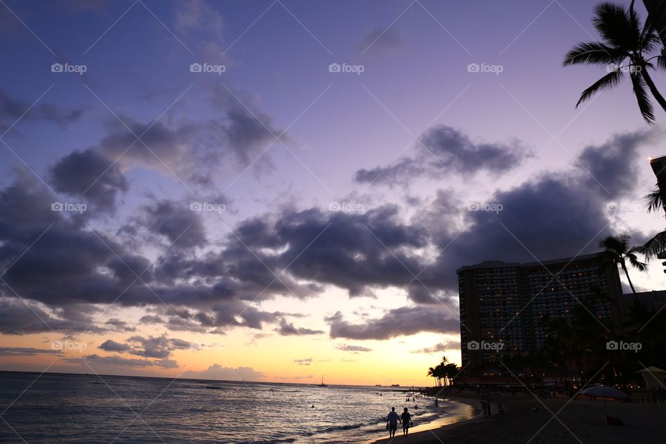 Hawaii. Sunset