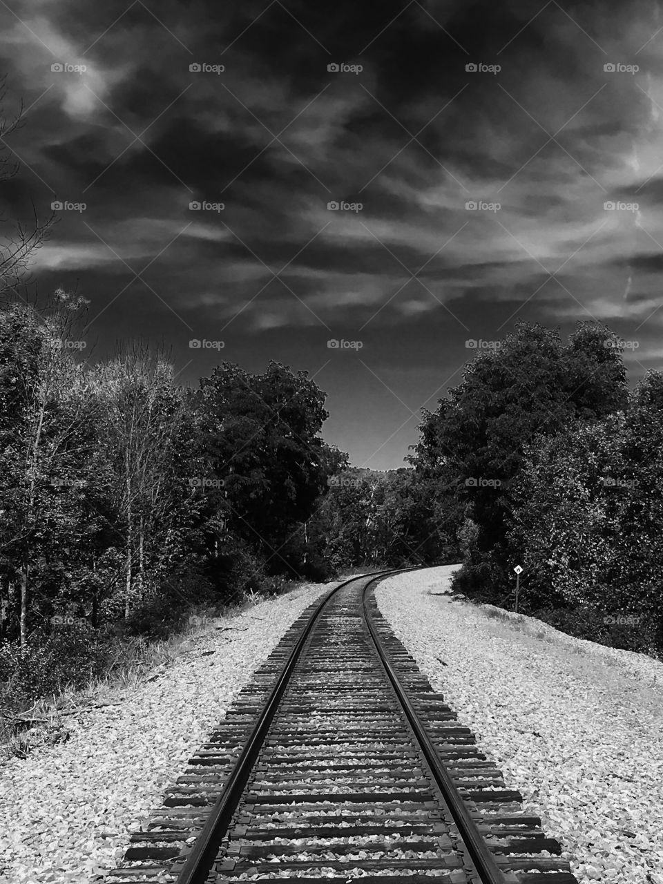 Black and White Railroad 