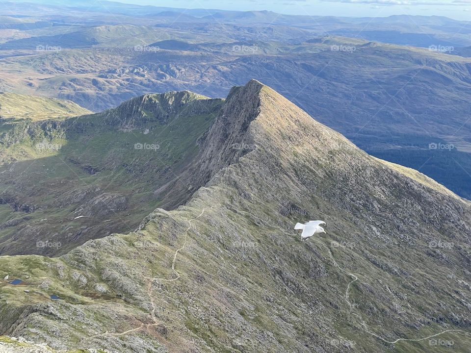 Mountain peaks in Wales 