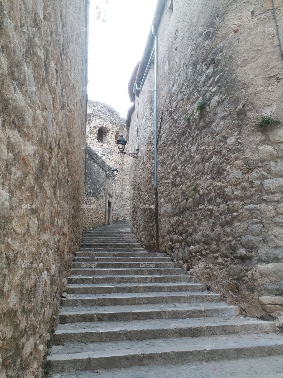 Girona Spain narrow stairway