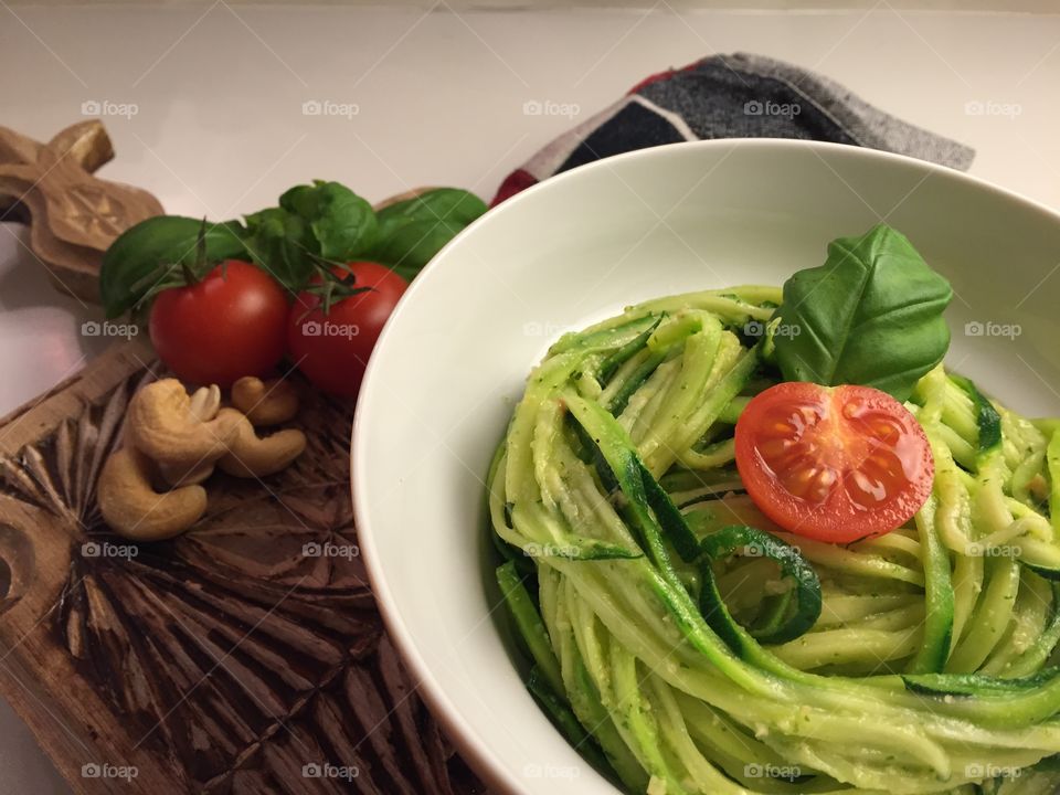 Zoodles – zucchini noodles. Did this for a recipe