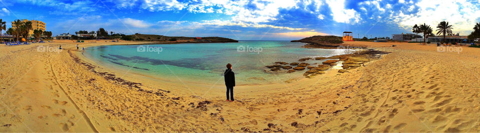 Sandy bay panorama