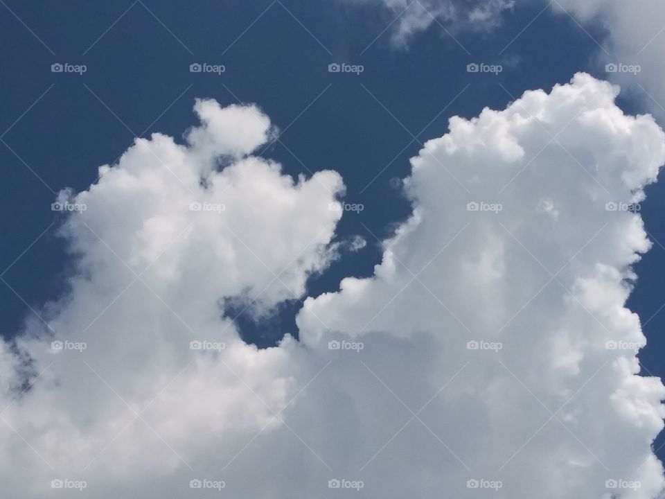 fluffy clouds