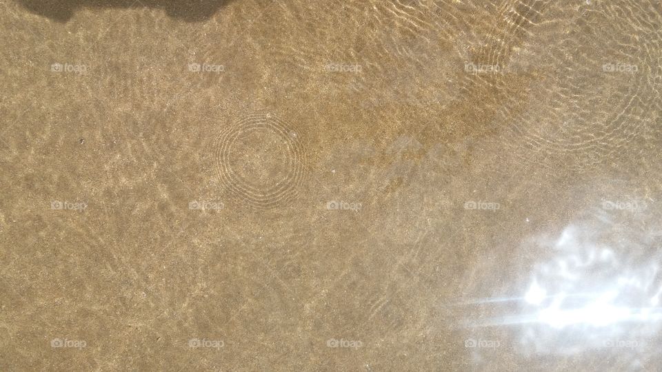 A panel of waves on the beach