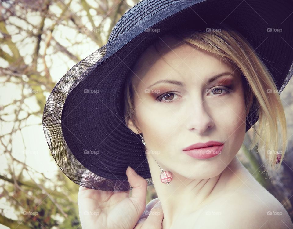 Portrait of young model