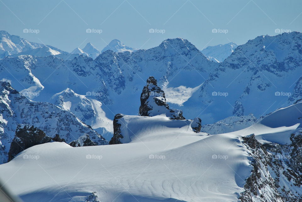 Buddhist formation snow mountain
