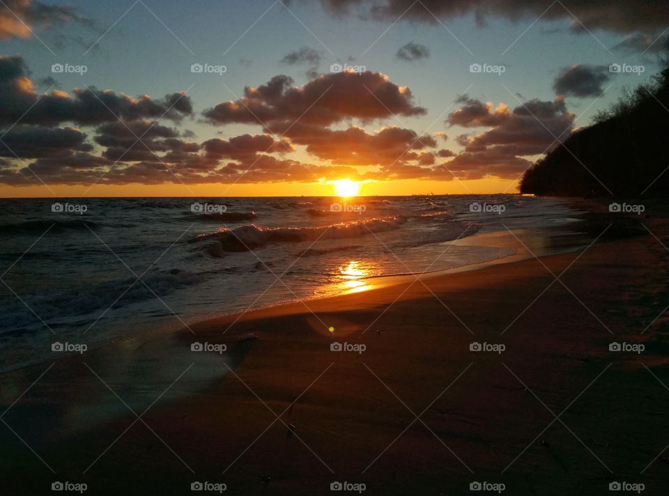 Sunset, Water, Beach, Dawn, Dusk