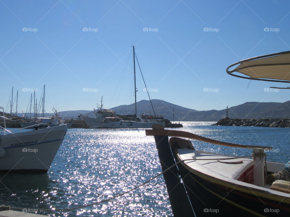 Harbor in paros 