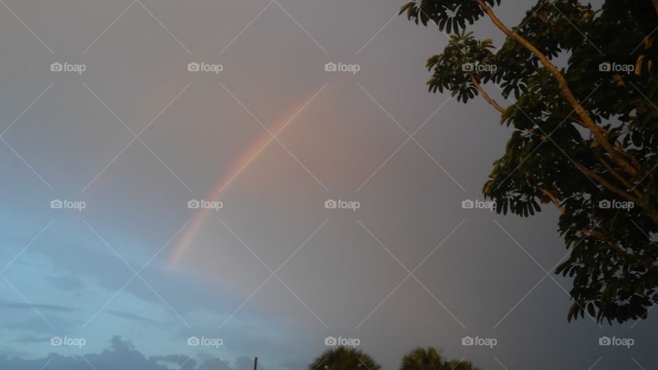 Stormy day brings rainbows...