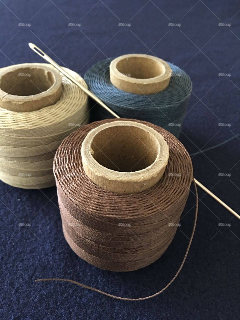 Neutral colors of craft thread 