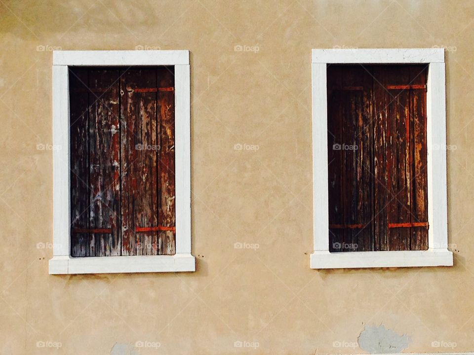 antique window in venice italy. antique window in venice italy