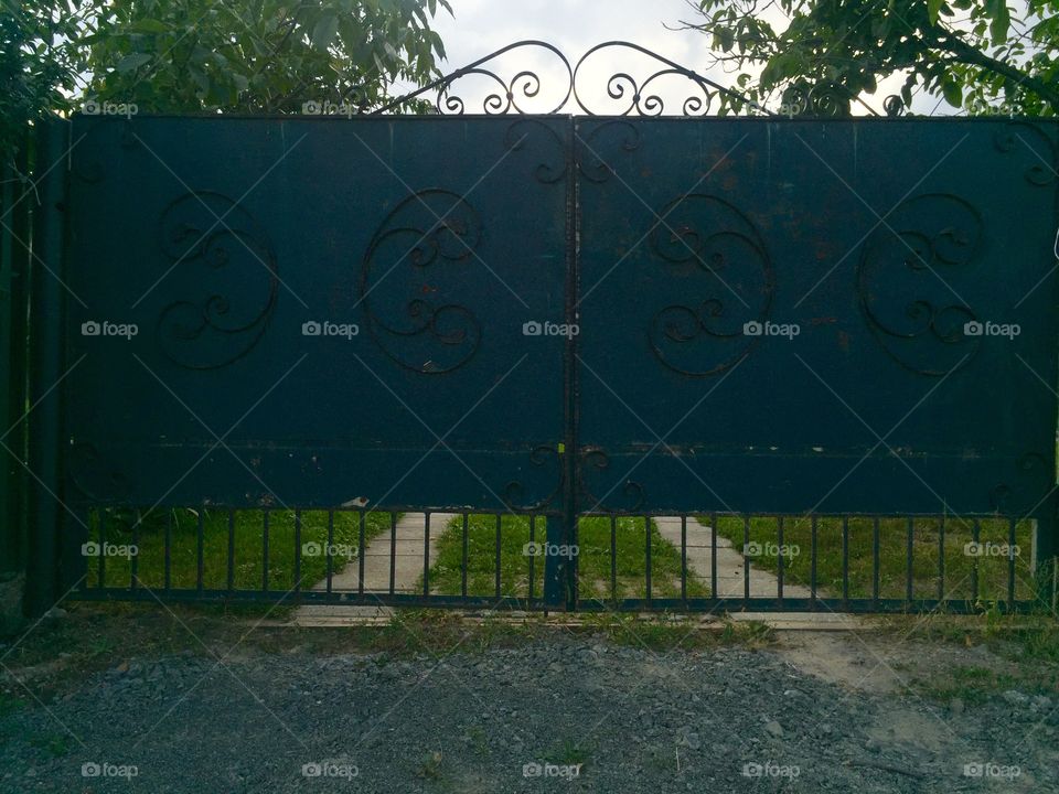 Beautiful metal fence