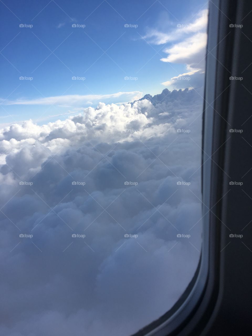 Cool looking clouds outside my plane window