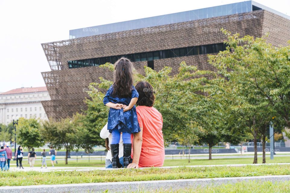 Family enjoys the African American History Museum 