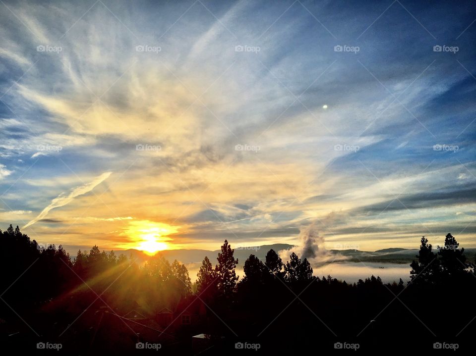 Winter sunrise - Spokane, Washington 