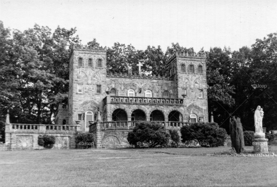 Façade of old ancient church