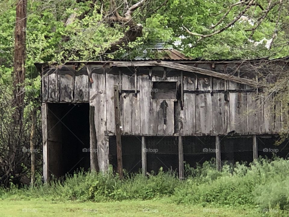 Old building on abandoned farm