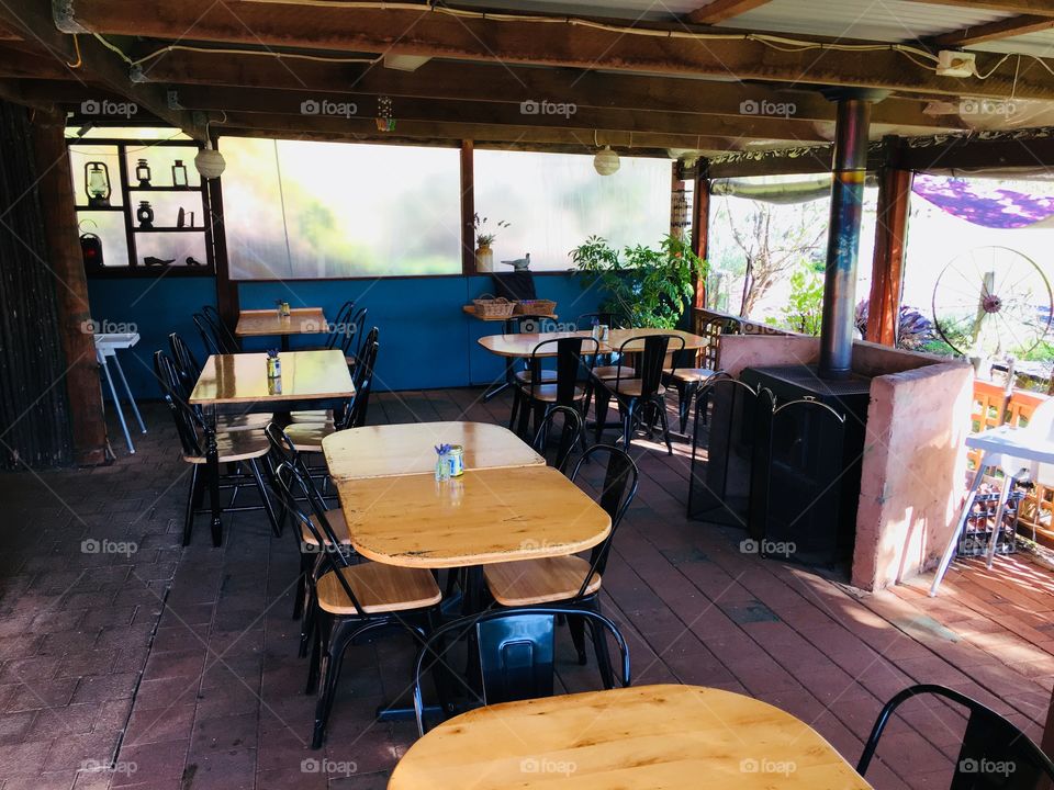 Lazy Sunday and a restaurant. 