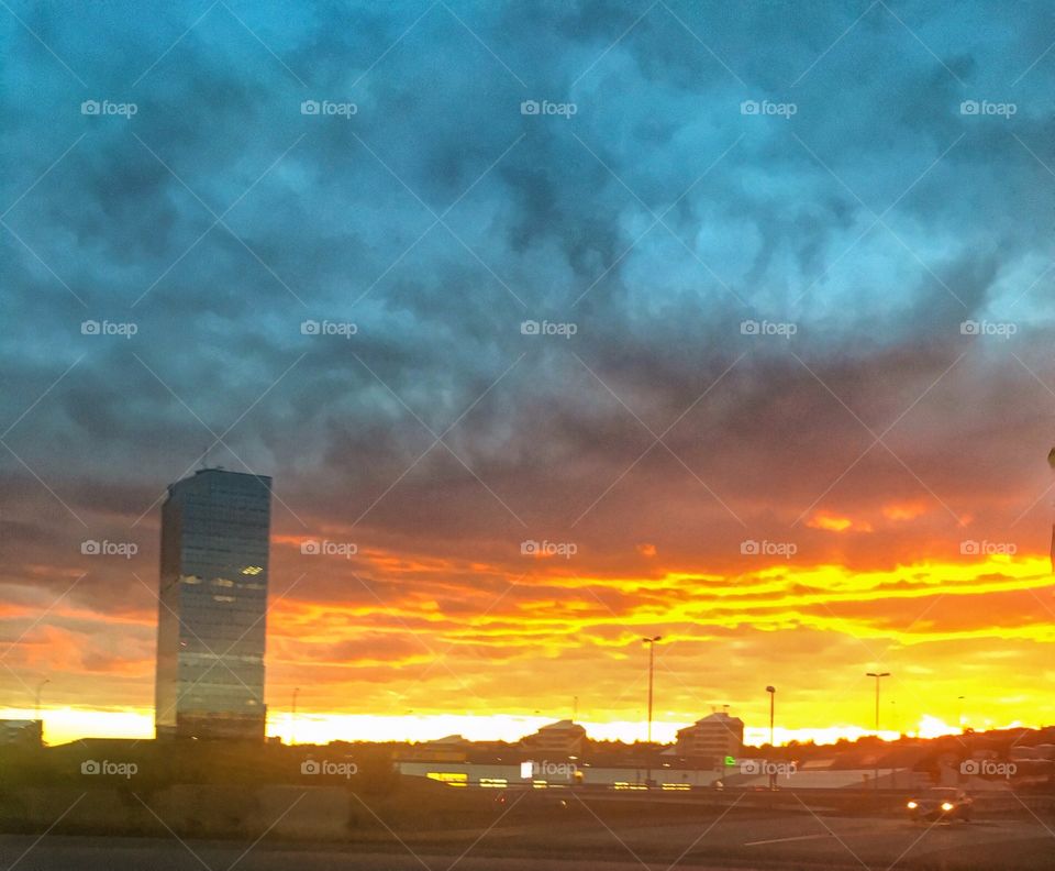 The sky’s on fire, yet it’s cold above.  That’s why they call it the land of fire & ice.