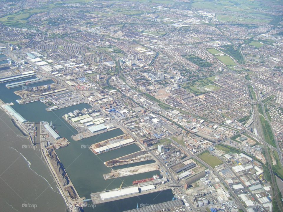 Liverpool from air