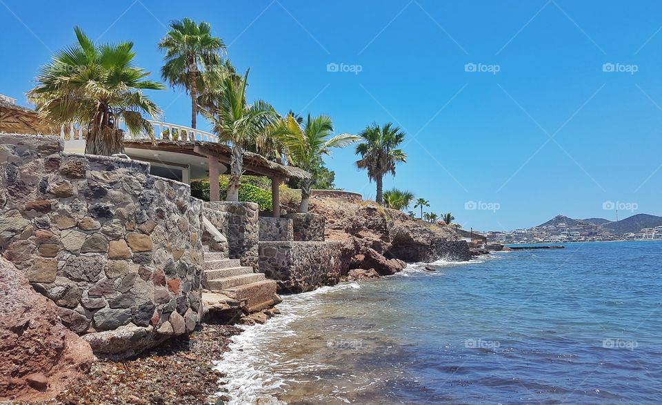 houses on sea