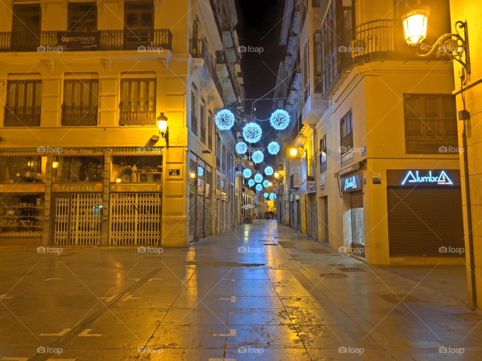 Valencia at night