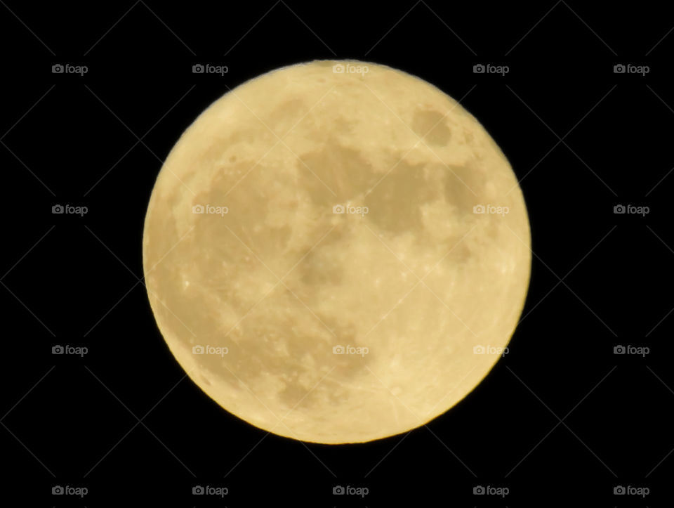 midnight moon in the sky