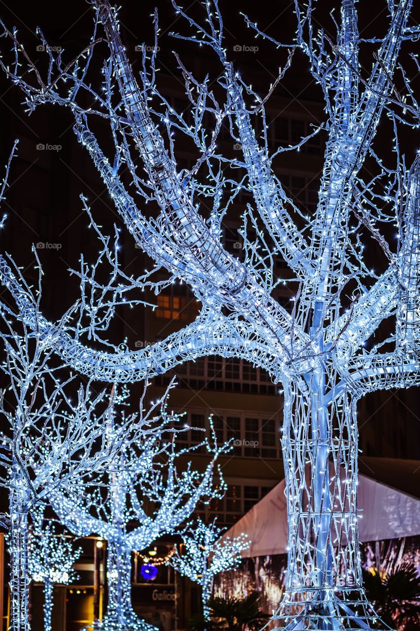 Christmas decorations in Santiago de Compostela