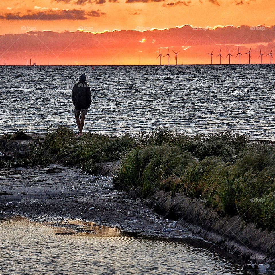 Man enjoying sunset